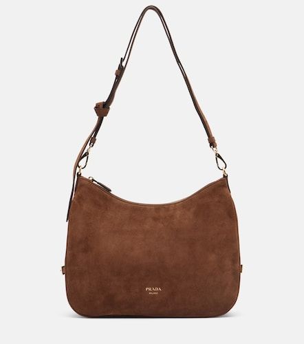 Borsa a spalla Aimée Large in suede - Prada - Modalova