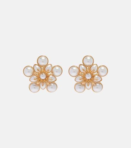 Orecchini a clip Large con perle bijoux - Oscar de la Renta - Modalova