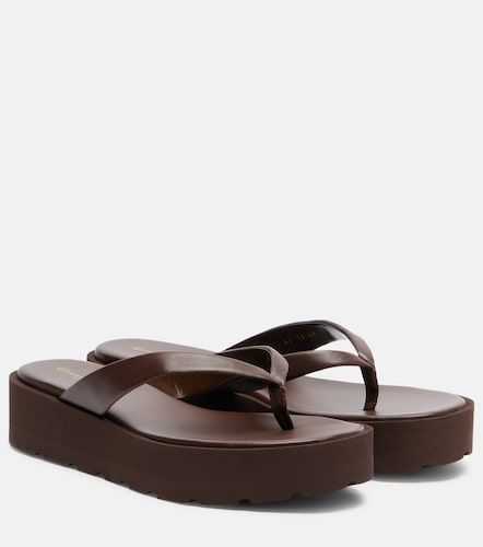 Sandalias con plataforma de piel - Gianvito Rossi - Modalova