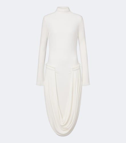 Vestido midi de jersey drapeado - Stella McCartney - Modalova