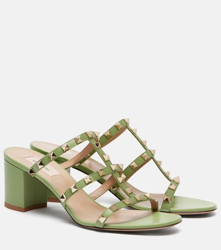 Rockstud leather sandals - Valentino Garavani - Modalova