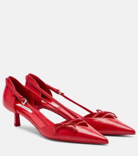 Prada Bow-detail leather pumps - Prada - Modalova