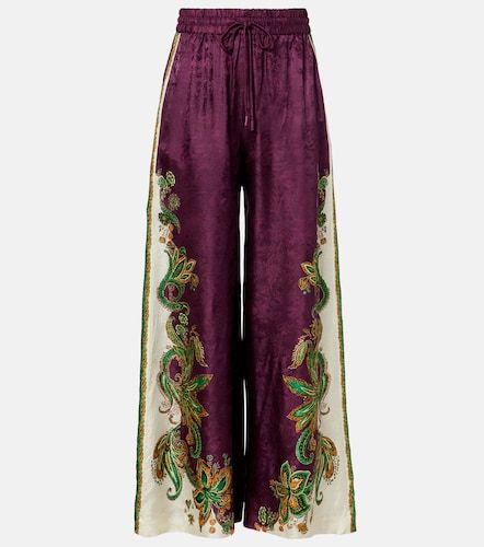 Ruthie printed wide-leg pants - Alemais - Modalova