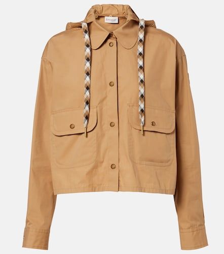 Moncler Hooded cotton-blend jacket - Moncler - Modalova