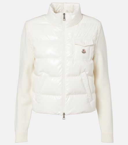 Moncler Down-paneled wool cardigan - Moncler - Modalova