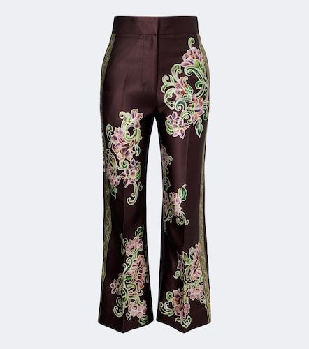 Alémais Pantalones rectos cropped Josie florales - Alemais - Modalova