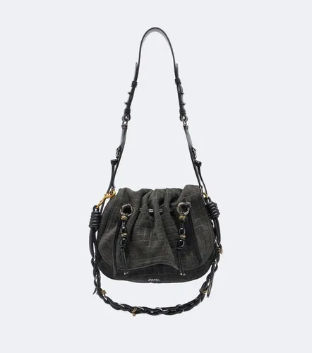 Bolton Small croc-effect suede shoulder bag - Isabel Marant - Modalova