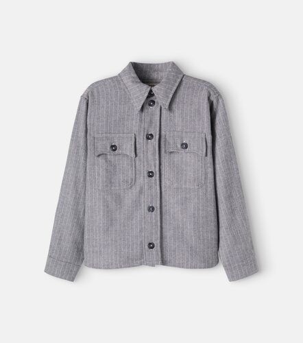 Sobrecamisa Cliff de algodón espigado a rayas - The New Society - Modalova