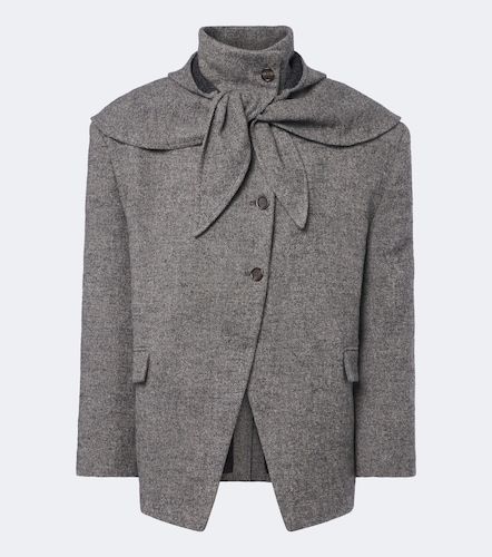 Herringbone wool and cashmere-blend blazer - Magda Butrym - Modalova