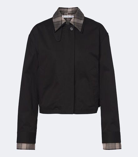 Chaqueta de sarga de algodón a capas - Acne Studios - Modalova