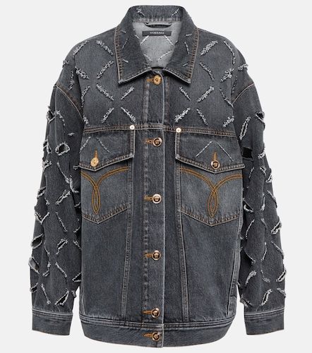 Versace Giacca di jeans con cut-out - Versace - Modalova