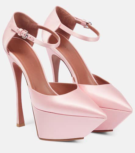 Angelica satin platform pumps - Amina Muaddi - Modalova