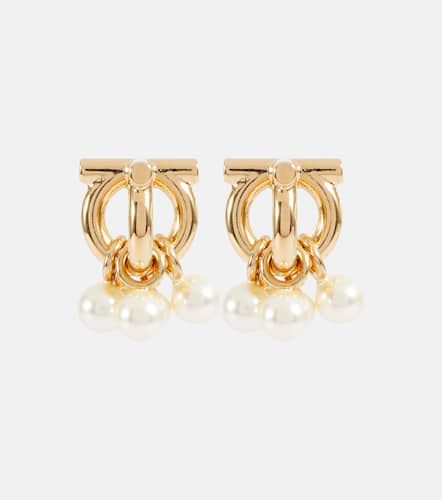 Gancini Dancing Pearl earrings - Ferragamo - Modalova