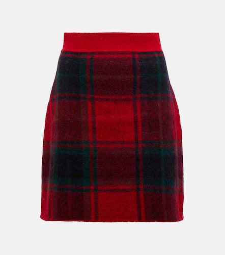 Checked alpaca wool-blend miniskirt - Polo Ralph Lauren - Modalova