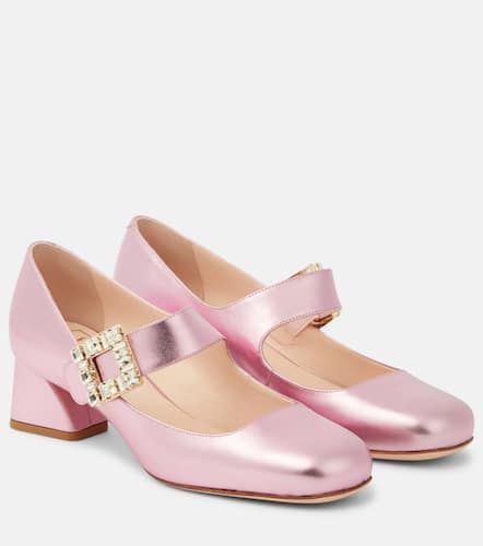 TrÃ¨s Vivier metallic leather Mary Jane pumps - Roger Vivier - Modalova