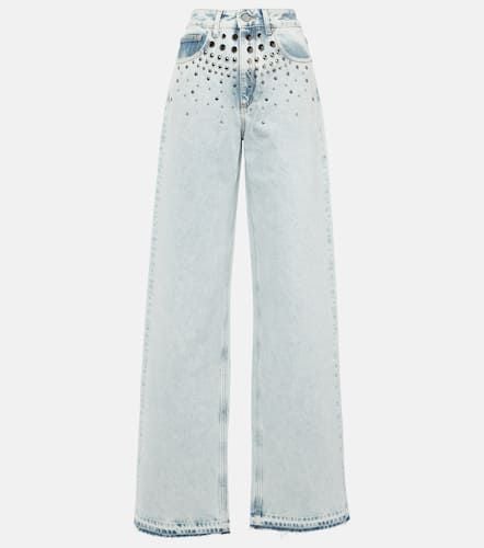 Embellished straight jeans - Alessandra Rich - Modalova