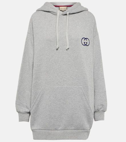 Gucci Logo cotton hoodie - Gucci - Modalova