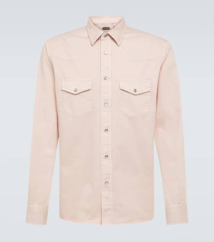 Camicia Western in twill di cotone - Tom Ford - Modalova