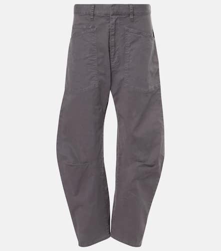 Shon cotton twill barrel-leg pants - Nili Lotan - Modalova