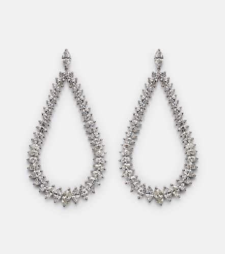 Kt white gold earrings with diamonds - Anita Ko - Modalova