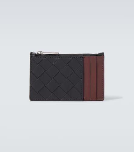 Intrecciato zip-up leather card case - Bottega Veneta - Modalova