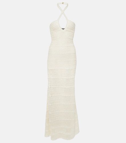 Halterneck crochet maxi dress - Tom Ford - Modalova