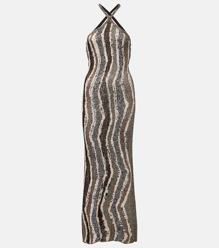 Sequined open-back lame gown - Missoni - Modalova