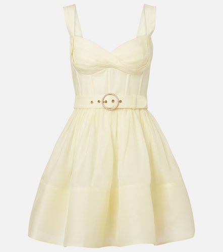 Dawning linen and silk minidress - Zimmermann - Modalova