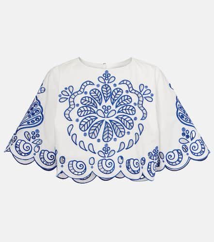 Embroidered cotton crop top - Farm Rio - Modalova