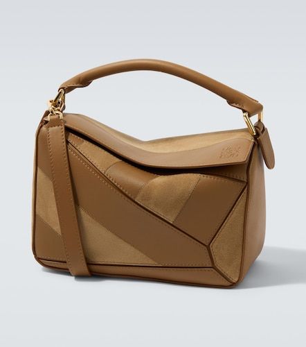 Borsa a spalla Puzzle Small in pelle e suede - Loewe - Modalova