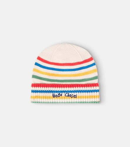 Bebé - gorro Tic Tac Toe de algodón a rayas - Bobo Choses - Modalova