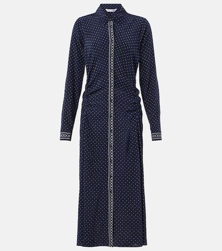 Lex polka-dot silk-blend shirt dress - Veronica Beard - Modalova
