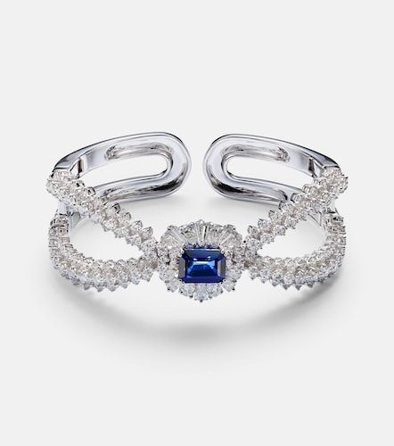 Bracciale Reign Supreme in oro bianco 18kt con diamanti e zaffiro - Yeprem - Modalova