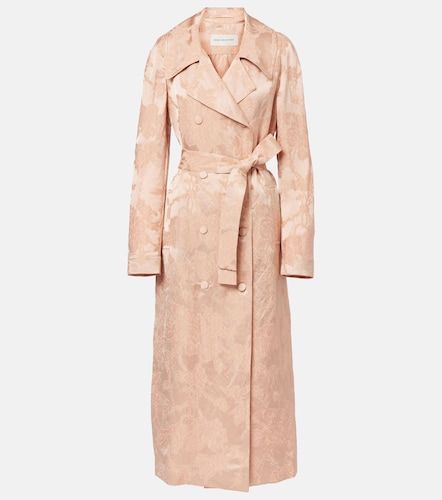 Floral linen-blend jacquard coat - Dries Van Noten - Modalova