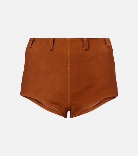 High-rise suede shorts - Self-Portrait - Modalova