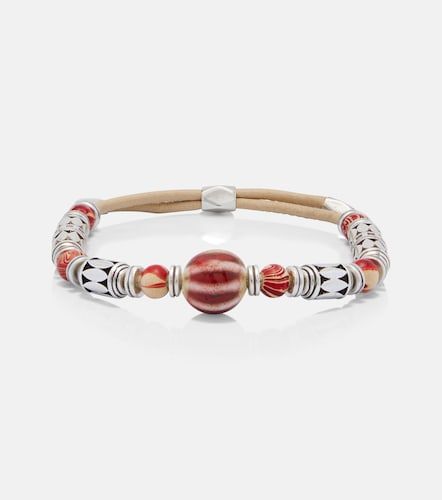 Janis beaded metal and leather bracelet - Isabel Marant - Modalova