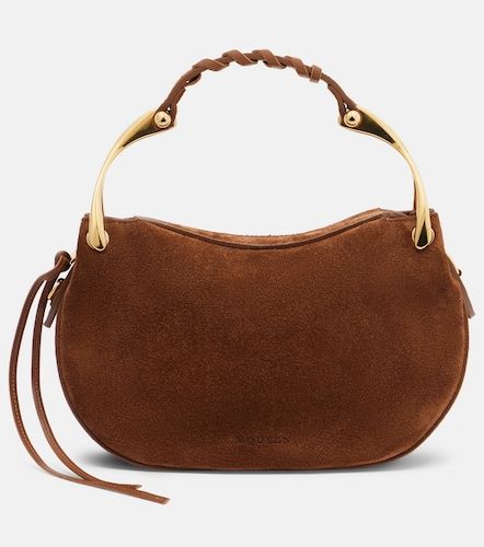 Borsa Wishbone Mini in suede - McQueen - Modalova
