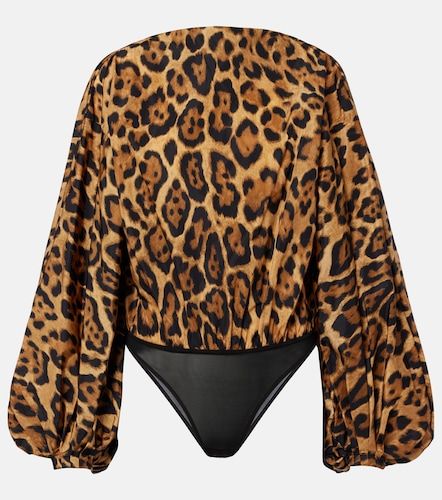 Oversized animal-print bodysuit - Alaia - Modalova