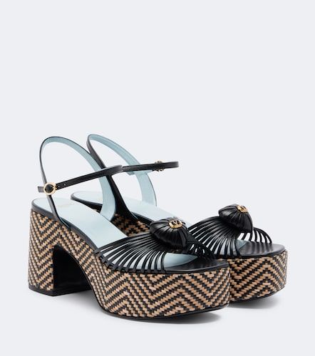 Cour Royal leather platform sandals - Valentino Garavani - Modalova