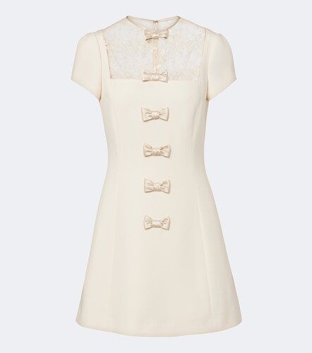 Minikleid aus Crepe Couture mit Spitze - Valentino Garavani - Modalova