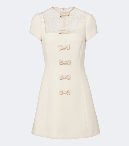 Minikleid aus Crepe Couture mit Spitze - Valentino Garavani - Modalova