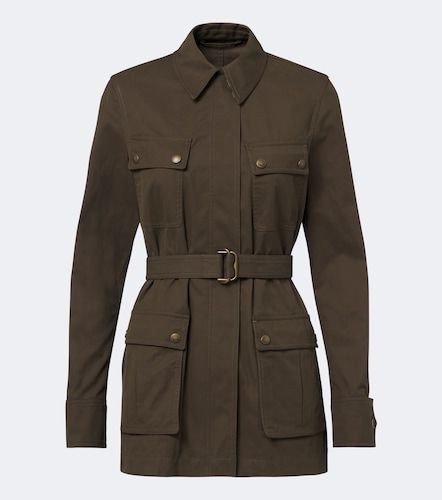 Chaqueta en mezcla de algodón con cinturón - Burberry - Modalova