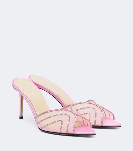 Rainbow embellished mesh mules - Mach & Mach - Modalova
