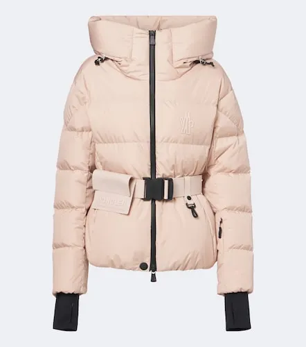 Bouquetin belted hooded down ski jacket - Moncler Grenoble - Modalova