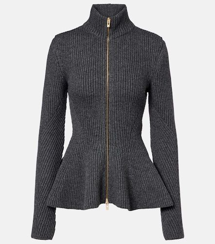 Alaïa Cárdigan de lana y cachemir con péplum - Alaia - Modalova