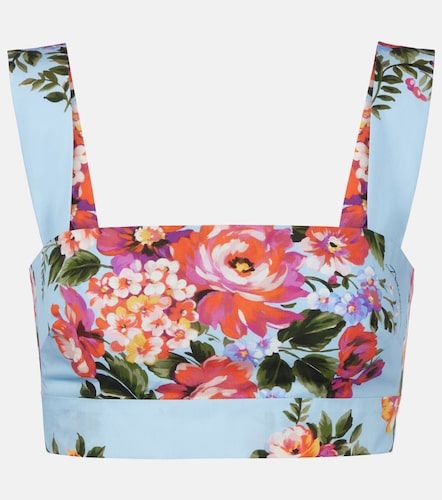 Crop top de algodón floral - Dolce&Gabbana - Modalova