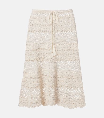 Falda midi Marianne de croché de algodón - Anna Kosturova - Modalova
