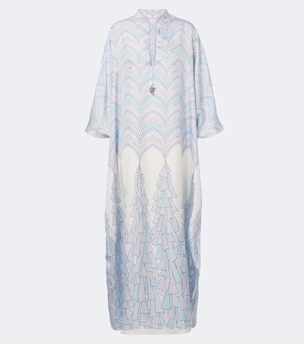 Caftano Baiadera in twill di seta - Pucci - Modalova