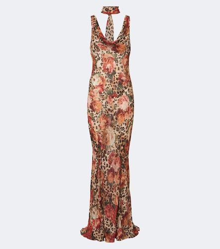 Vestido largo Harper estampado con pañuelo - Alexandra Miro - Modalova