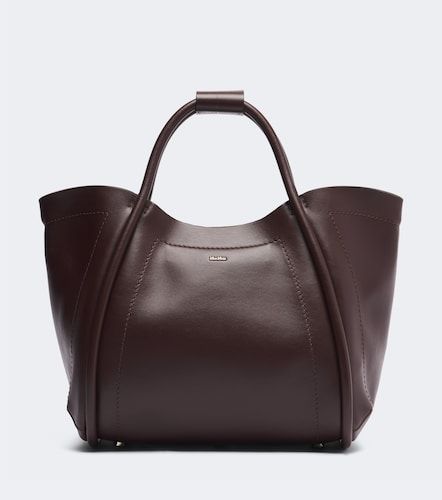 Medium leather top-handle bag - Max Mara - Modalova